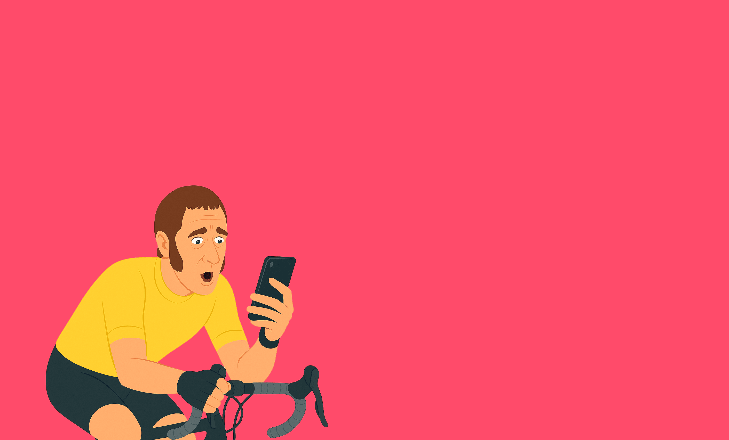 Bradley the cyclist with a new bike